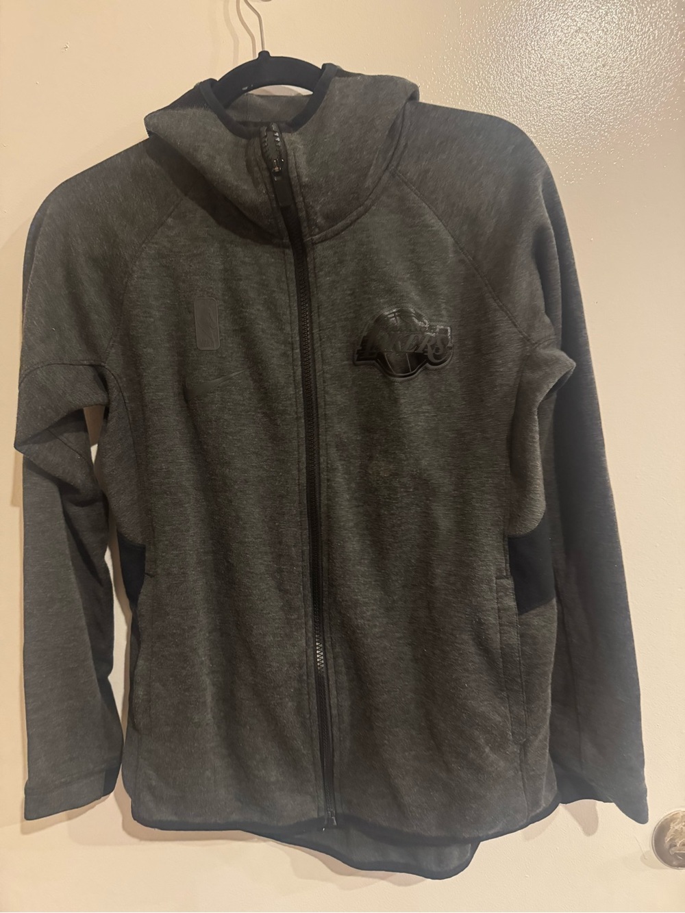 Nike NBA Lakers Woman Full-Zip Hooded Puffer Jacket - Dark Gray